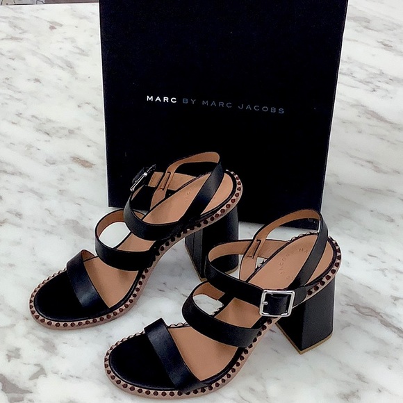 Marc by Marc Jacobs strappy block heel shoes - Picture 4 of 8